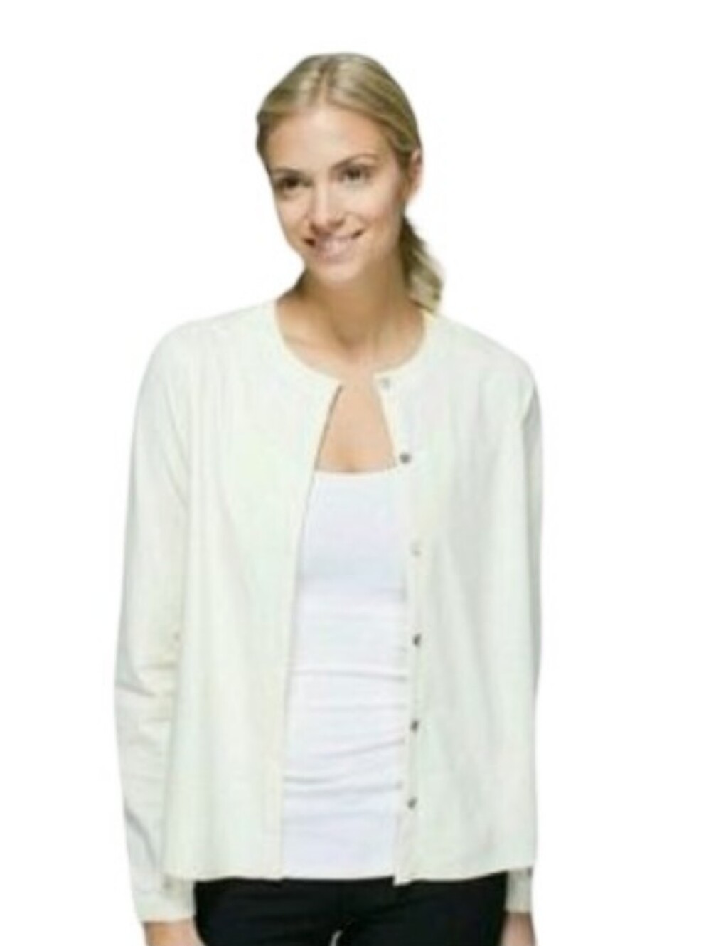 Lululemon Solo Blouse In Cream - Picture 11 of 12